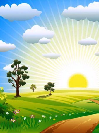 Детский фон природа