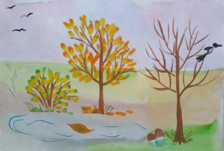 Рисунок осень чудная пора