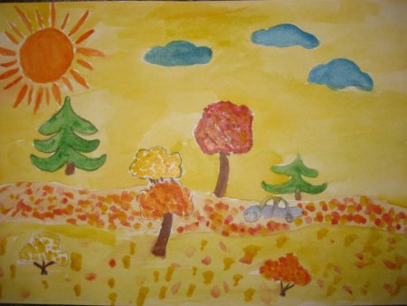 Рисование Золотая осень