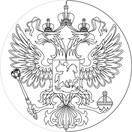 Герб России рисунок