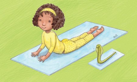 Детская йога иллюстрации