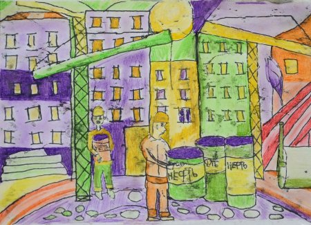 Нижневартовск рисунки города