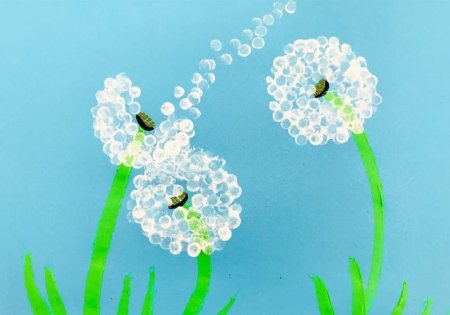 Рисование ватными палочками