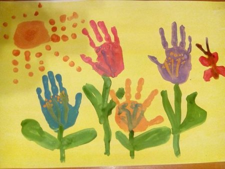 Рисование ладошками в ДОУ