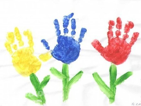 Рисование ладошками для детей 2-3