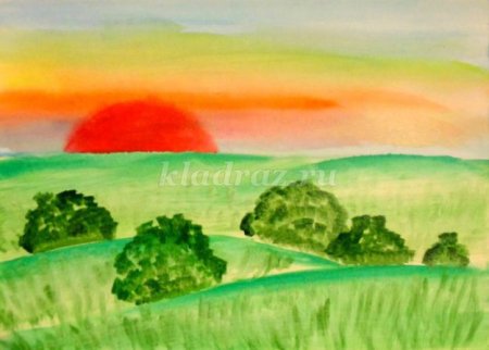Детские пейзажи природы