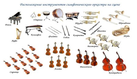 Состав групп симфонического оркестра 4 класс
