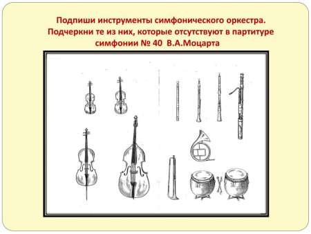 Инструменты симфонического оркестра