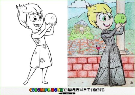 Раскраски в руках взрослых