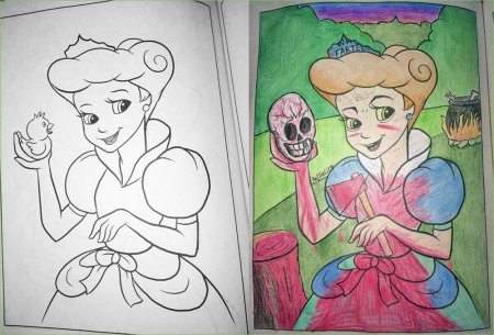 Раскраски в руках взрослых