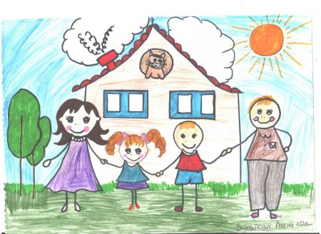 Конкурс рисунков моя семья