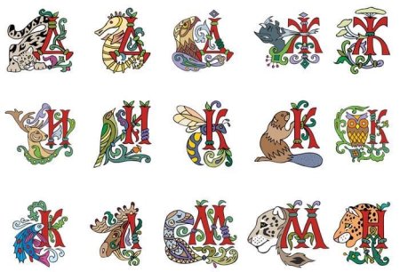 Буквица Славянская Расписная