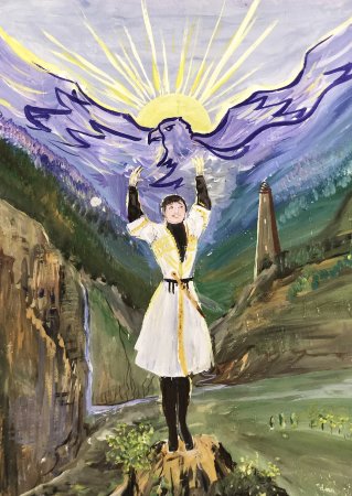 Рисунки детей на тему Кавказ