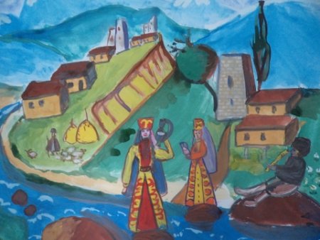 Рисунок на тему мой Дагестан