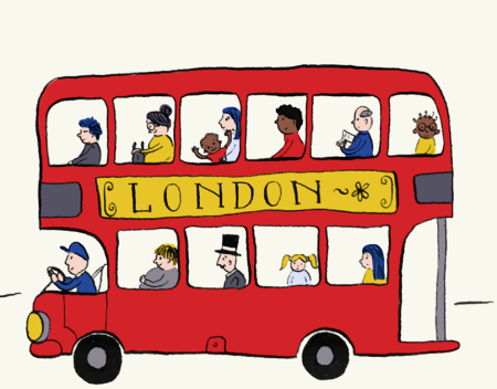 Английский автобус рисунок