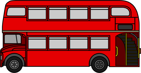 Дабл Деккер автобус рисунок