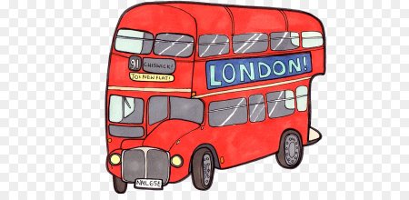 Нарисовать английский автобус