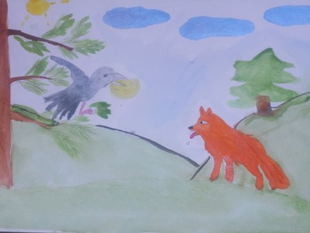 Детские рисунки к басням