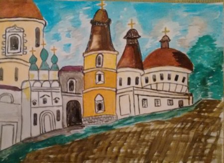 Рисование древнего города
