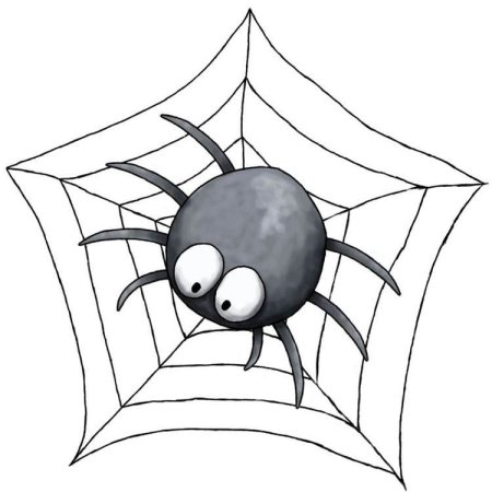 Паук рисунок для детей