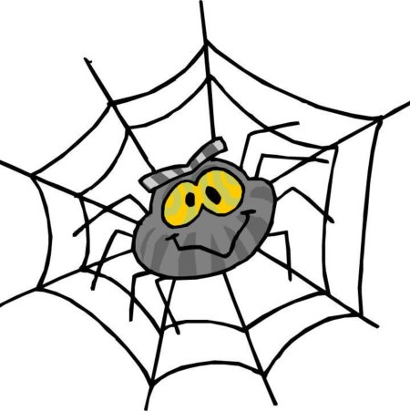 Паучок мультяшный