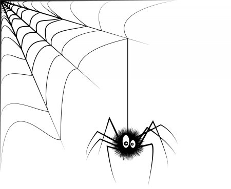 Рисуем паучка на паутинке