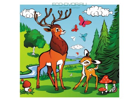 Олень иллюстрации детские