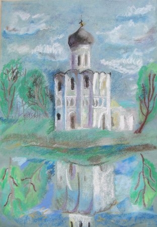 Храм Покрова на Нерли рисунок