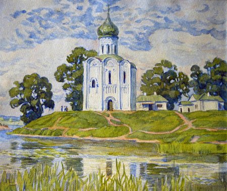 Церковь Покрова на Нерли рисунок