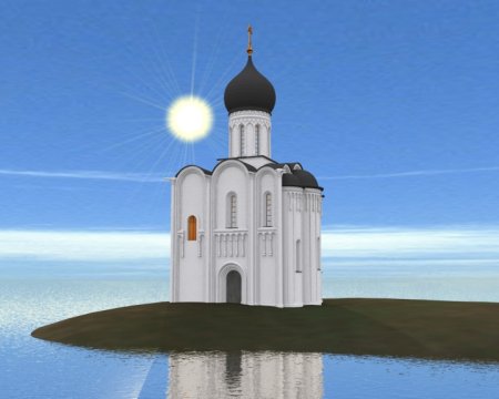 Храм Покрова на Нерли рисунок для детей