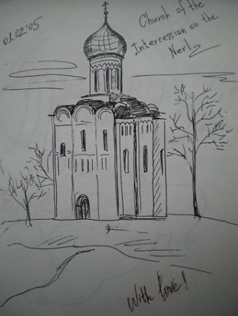 Храм Покрова на Нерли реконструкция