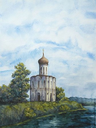 Храм Покрова на Нерли рисунок