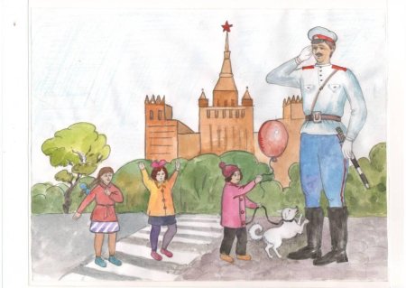 Рисунки детей дядя Степа милиционер