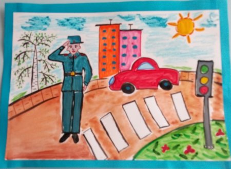 Полицейский дядя Степа рисунок на конкурс