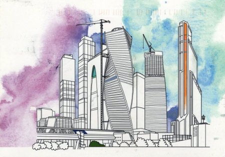 Рисование небоскребов