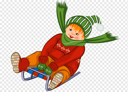 Мальчик на санках