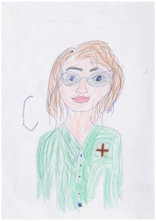 Моя мама врач рисунок