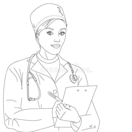 Рисунок ко Дню медицинского работника детьми