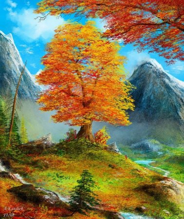 Андре Косслик осенний пейзаж