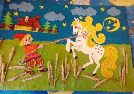 Рисование конек горбунок в подготовительной группе