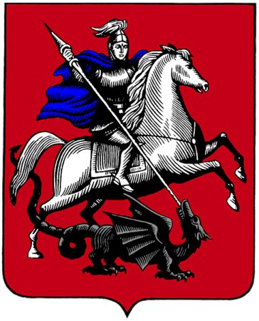 Герб Москвы с омоновцем
