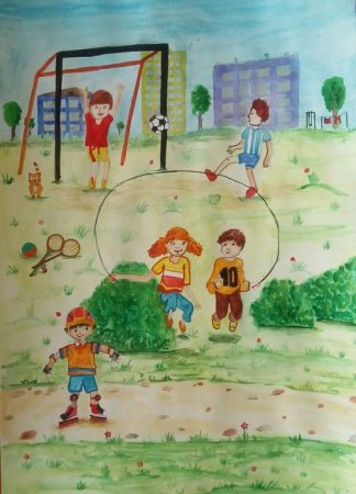 Рисунок на тему летние забавы