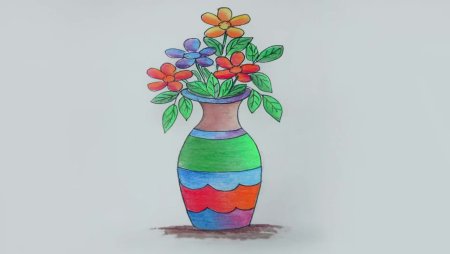 Ваза для рисования детям