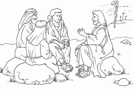 Ученики Иисуса раскраска