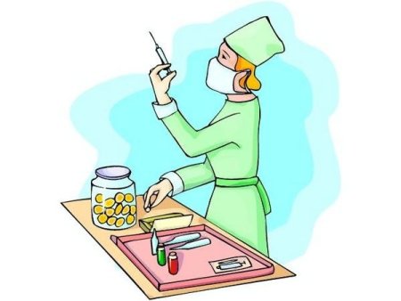 Процедурная медсестра рисунок