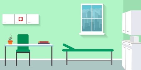 Иллюстрация кабинет врача для детей