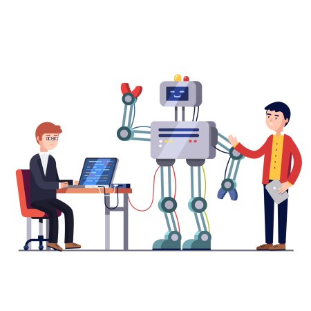 Робототехника и программирование иллюстрации