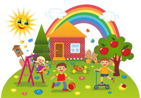 Надпись детский дворик