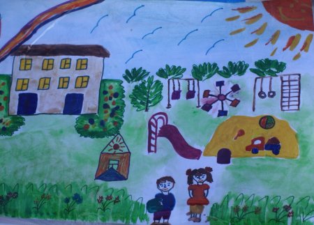 Рисование мой любимый детский сад