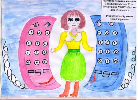 Телефон доверия рисунок